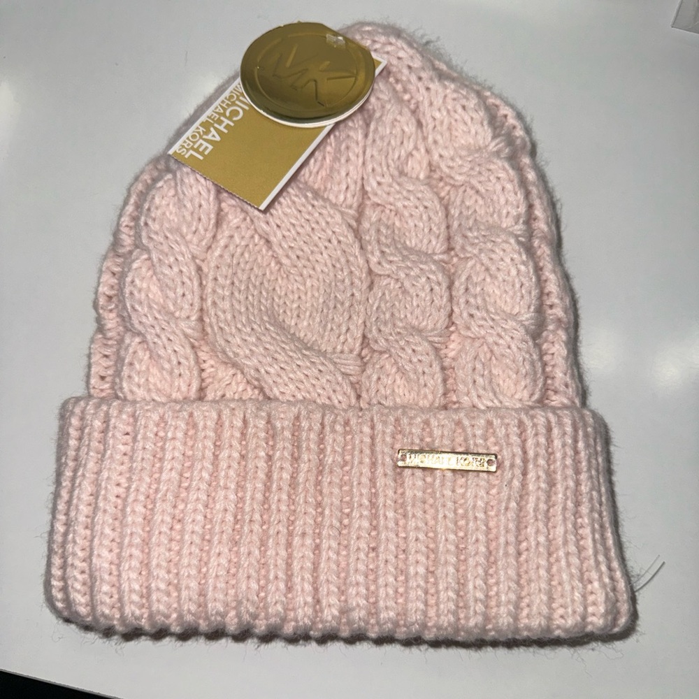 Michael Kors Soft Pink Knit Hat